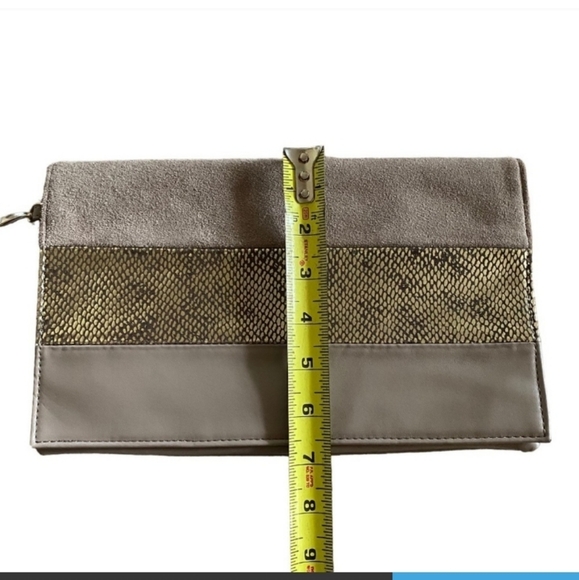 White House Black Market- Taupe Leather Wristlet - Picture 3 of 7